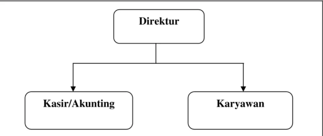 Gambar 3.2 Struktur Organisasi PT XYZ Direktur 