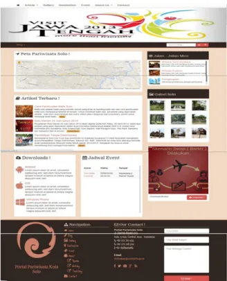 Gambar 4.1.Halaman depan website. 
