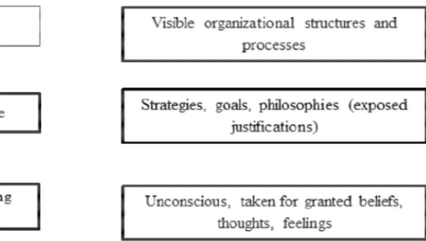 Gambar 1.1 Tingkatan Budaya (Pembelajaran) Organisasi (Miller,2009) 