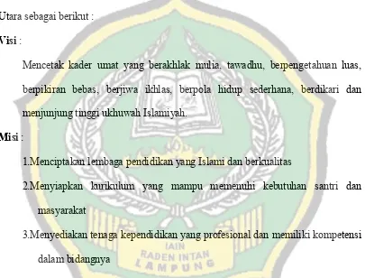 Gambar 1 : Struktur Organisasi Pondok Pesantren Walisongo Lampung Utara 