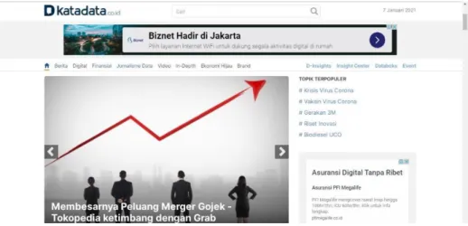 Gambar 2.4 Tampilan Laman Facebook Katadata 