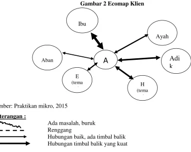 Gambar 2 Ecomap Klien 