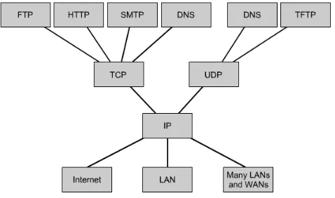 Gambar 2.4 Fungsi TCP/IP 