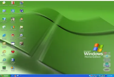 Gambar 2.1   Tampilan Sistem Operasi Windows XP Home   Edition  a. Versi Windows yang sudah dirilis 