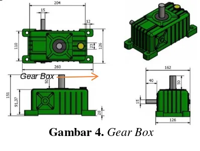 Gambar 4. Gear Box 