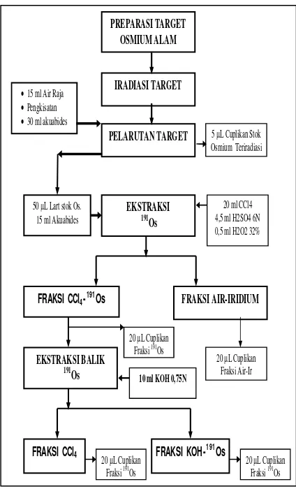 Gambar 2 Diagram proses pemisahan 191Os