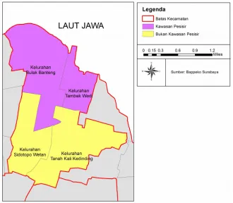 Gambar 1. Peta Kecamatan Kenjeran