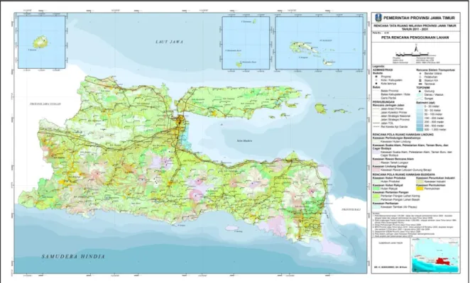 Gambar 5.1. Peta Rencana Penggunaan Lahan Jawa Timur 