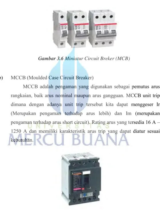Gambar 3.7 Moulded Case Circuit Breaker (MCCB) 