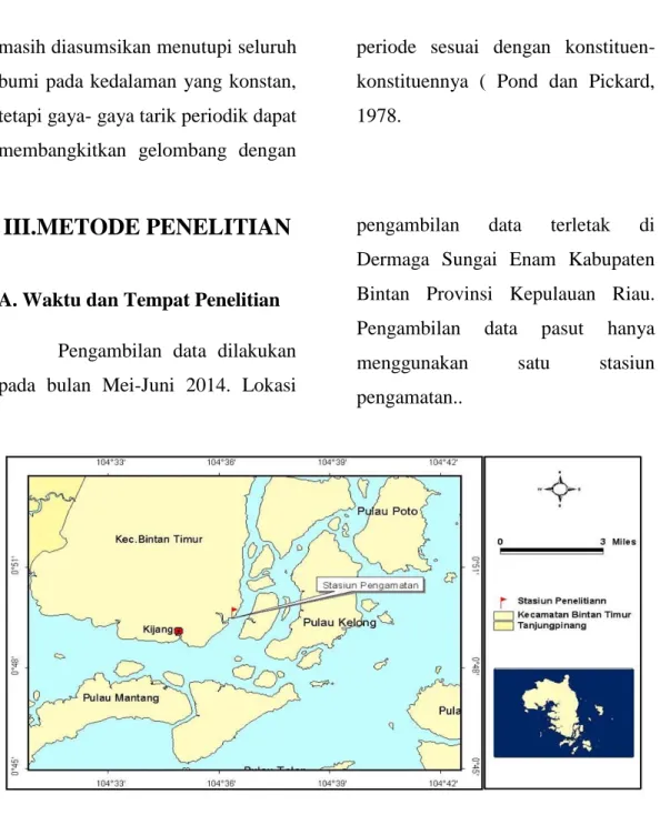 Gambar 8. Peta Lokasi Penelitian (Sungai Enam Kabupaten Bintan Provinsi  Kepulauan Riau) 