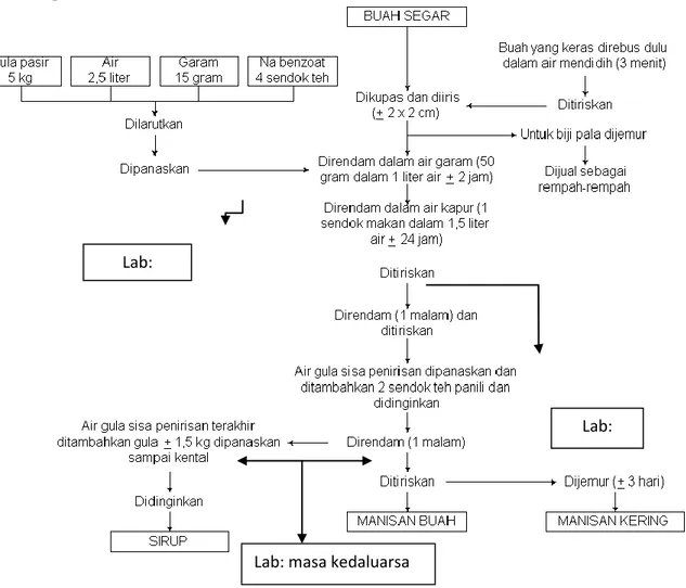 Gambar 2. Flow diagram pembuatan syrup carica 