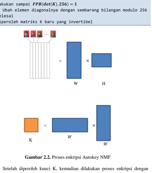 Gambar 2.2. Proses enkripsi Autokey NMF 