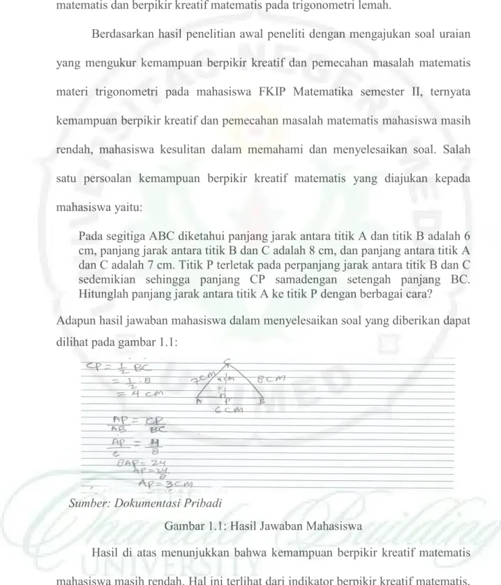 Gambar 1.1: Hasil Jawaban Mahasiswa 