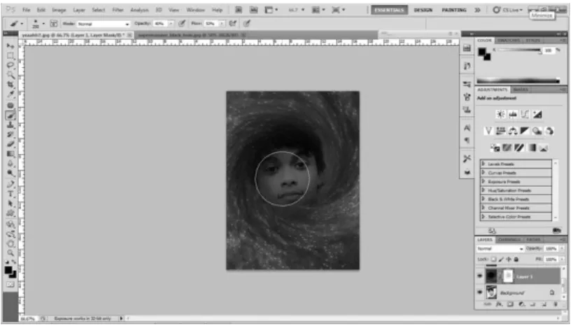 Gambar 1.23 Brush gambar blackhole 