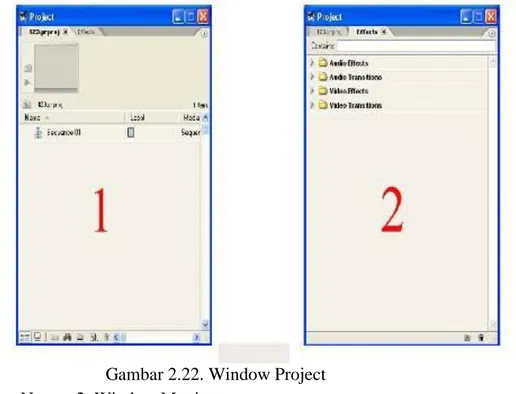 Gambar 2.22. Window Project    Nomor 2: Window Monitor 