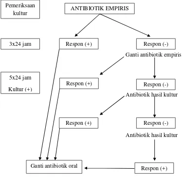 Gambar 2.  Flowchart penilaian kualitas antibiotik menurut Gyssens et al. 42 