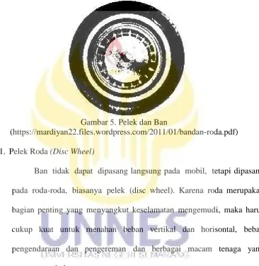 Gambar 5. Pelek dan Ban(https://mardiyan22.files.wordpress.com/2011/01/bandan-roda.pdf)