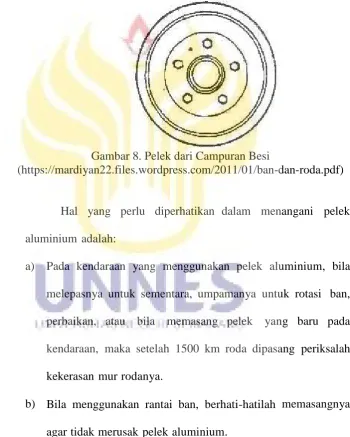 Gambar 8. Pelek dari Campuran Besi(https://mardiyan22.files.wordpress.com/2011/01/ban-dan-roda.pdf)