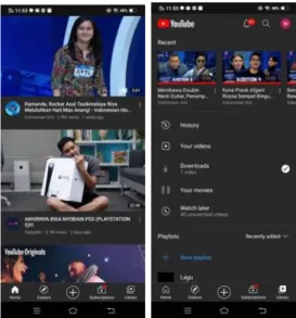 Gambar 3. 20 Studi Referensi Youtube  