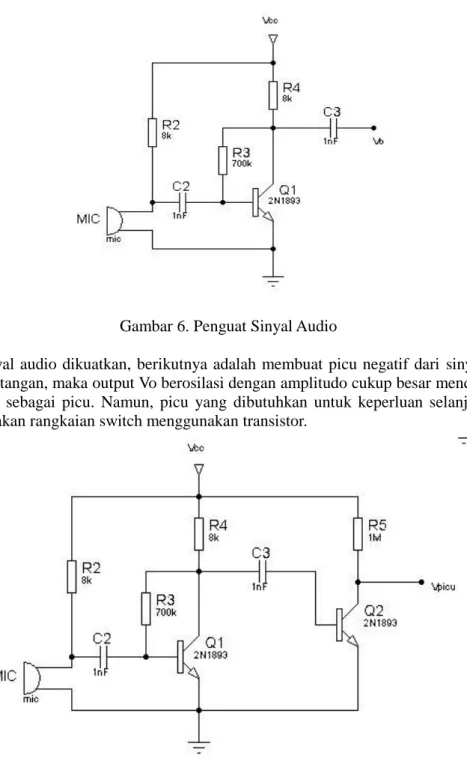 Gambar 6. Penguat Sinyal Audio 