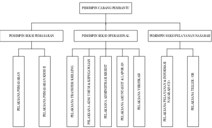 Gambar 2.1. Struktur Organisasi PT. Bank Sumut Cabang Pembantu USU  