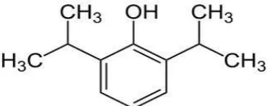 Gambar 1. Rumus bangun Propofol 