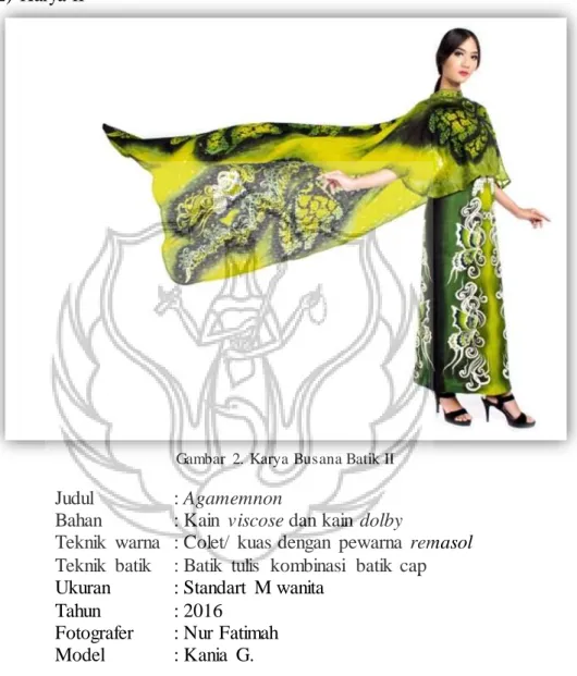 Gambar  2.  Karya Busana Batik II 