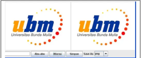 Gambar 8. Pemanggilan Program Dengan  parameter file Citra yang berisi pesan 