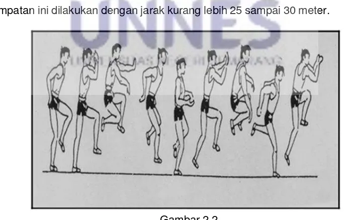 Double Multiple Jump (Single Leg Hop) Gambar 2.2 (Bompa, 1994:84) 