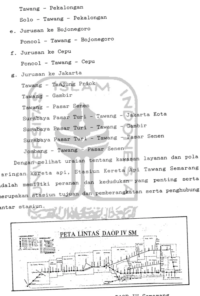 Gambar 7. Peta Lintasan DAOP IV Semarang