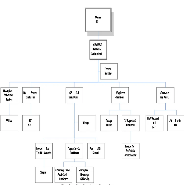 Gambar 3.1 Struktur Organisasi 