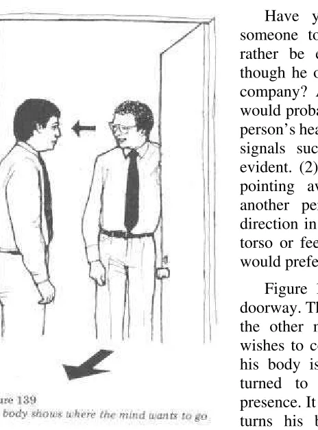 Figure 139 shows two men talking in a 