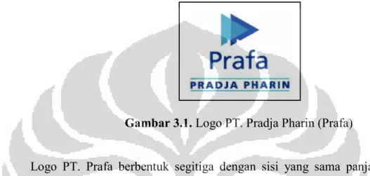 Gambar 3.1. Logo PT. Pradja Pharin (Prafa) 