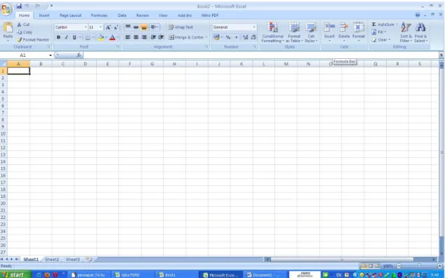Gambar 5.1 Tampilan Cara Mengaktifkan Microsoft Excel 