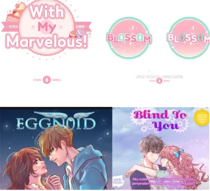 Gambar 3.7. Contoh Referensi Logo Webtoon 