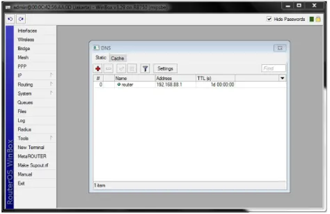 Gambar 4.13 Tampilan Akhir Setelah Melakukan Konfigurasi DNS 