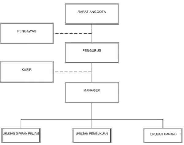 Gambar 2.2 Struktur Organisasi Koperasi 