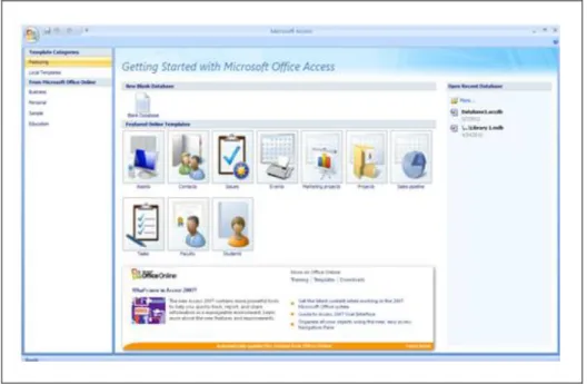 Gambar 2.3 Microsoft Access 2007 
