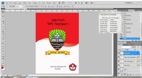 Gambar 3.4.2.5 penempatan elemen visual 