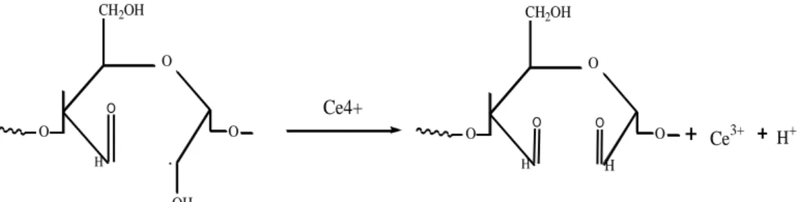 Gambar 7  Reaksi pemadaman onggok radikal oleh ion Ce 4+ . 