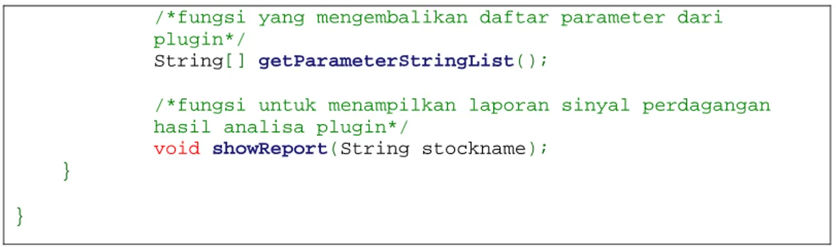 Gambar IV-9 Implementasi Kelas MyPluginDefinitions 