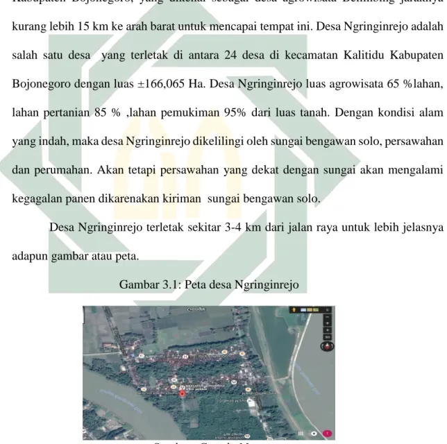 Gambar 3.1: Peta desa Ngringinrejo 