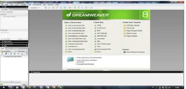 Gambar 2.8Macromedia Dreamweaver 8  2.9.3  PHP 