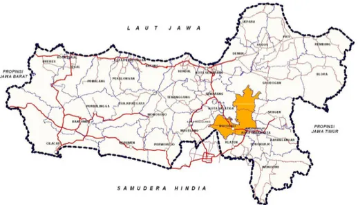 Gambar 1.2. Batasan Wilayah Kabupaten Boyolali  