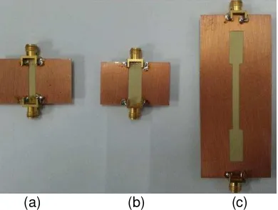 Figure 2. The components used to form the proposed wideband multi-port reflectometer: (a) Krytar 90º hybrid coupler (b) Aeroflex two-way in-phase power divider and (c) cable