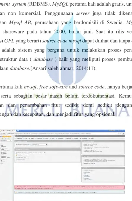 Gambar 2. 3  MySQL Server