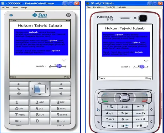 Gambar 4.8. Jendela Aplikasi Tajwid. 