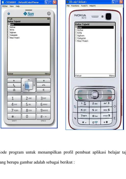 Tabel 4.3. Kode program pada file About.java. 