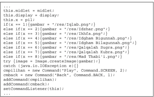 Tabel 4.4. Kode program pada file ImgRes.java. 