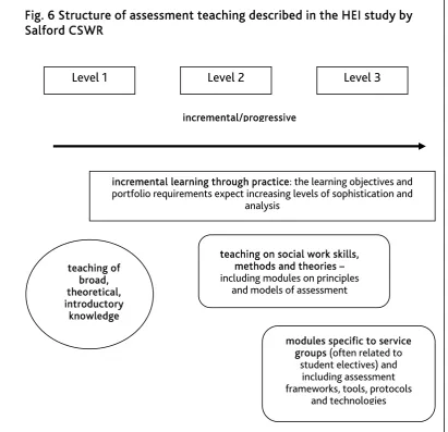 Fig. 6 Structure of assessment teaching described in the HEI study by 
